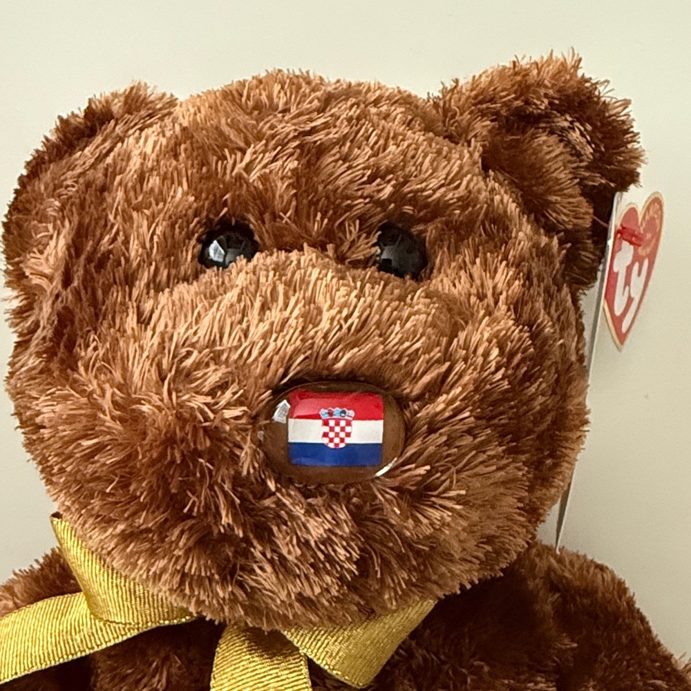 2002 FIFA World Cup Champion the Bear - CROATIA 🇭🇷 - Beanie BUDDY